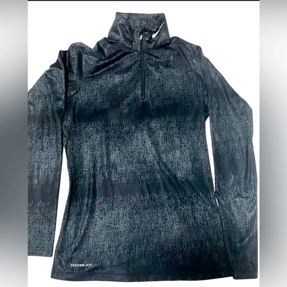 Nike Reflective Scribble Print Women’s Therma-fit 1/4 Zip Pullover SZ M  NWOT
